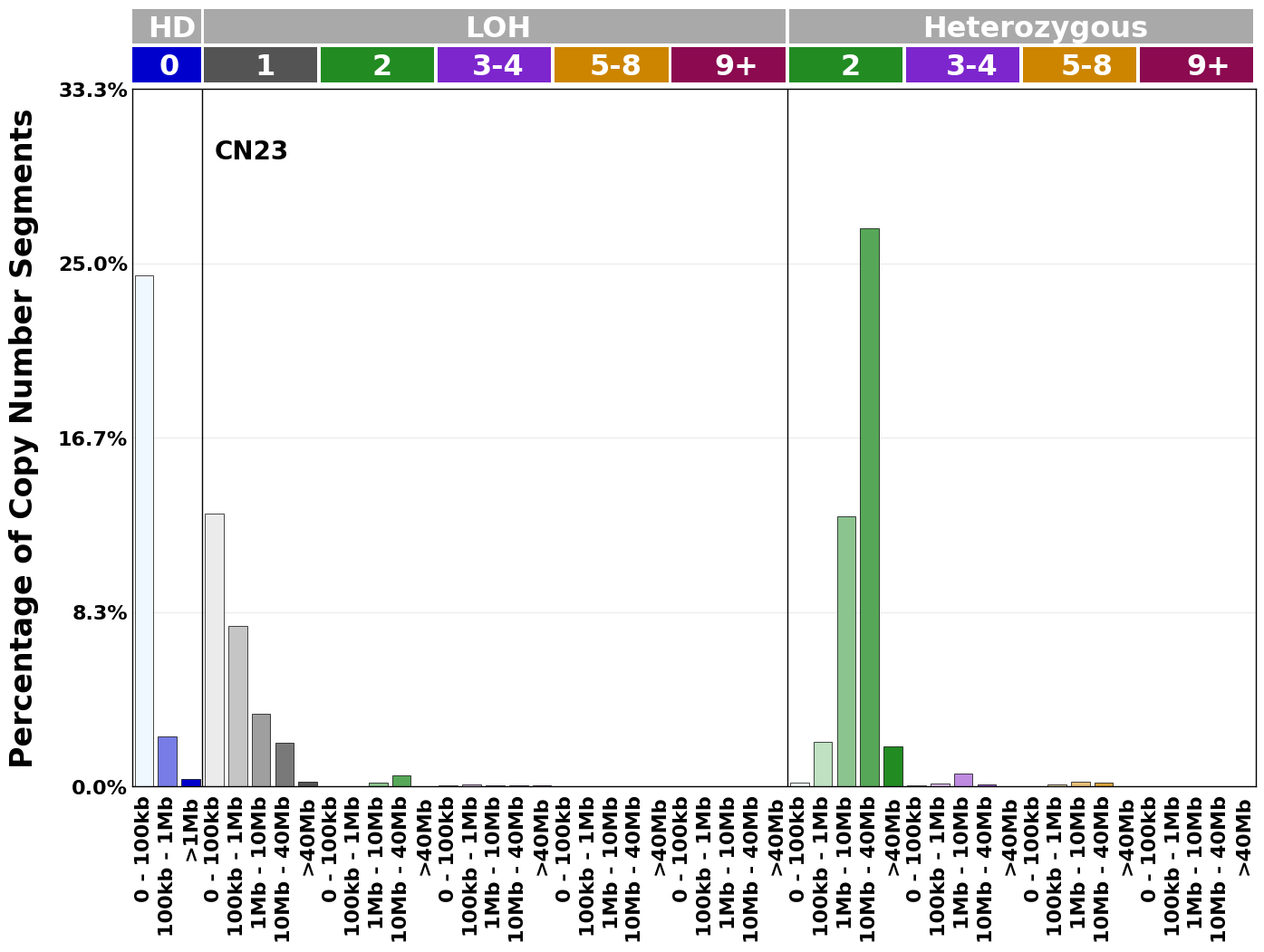 CN23 mutational profile